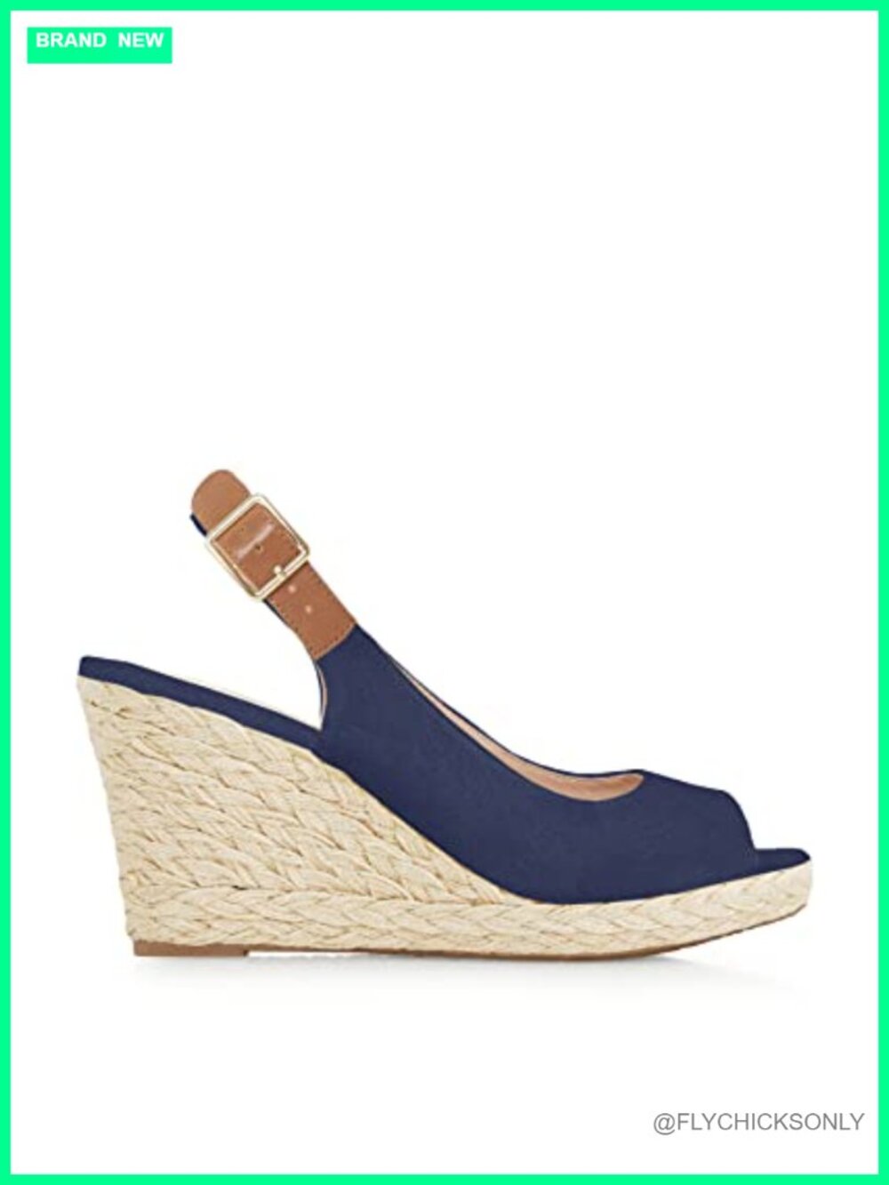 Womens Peep Toe Espadrille Wedge Sandals Platform Ankle Strap Slingback Comfort